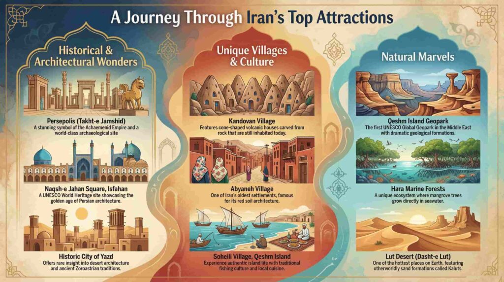 top 10 tourist attractions in iran